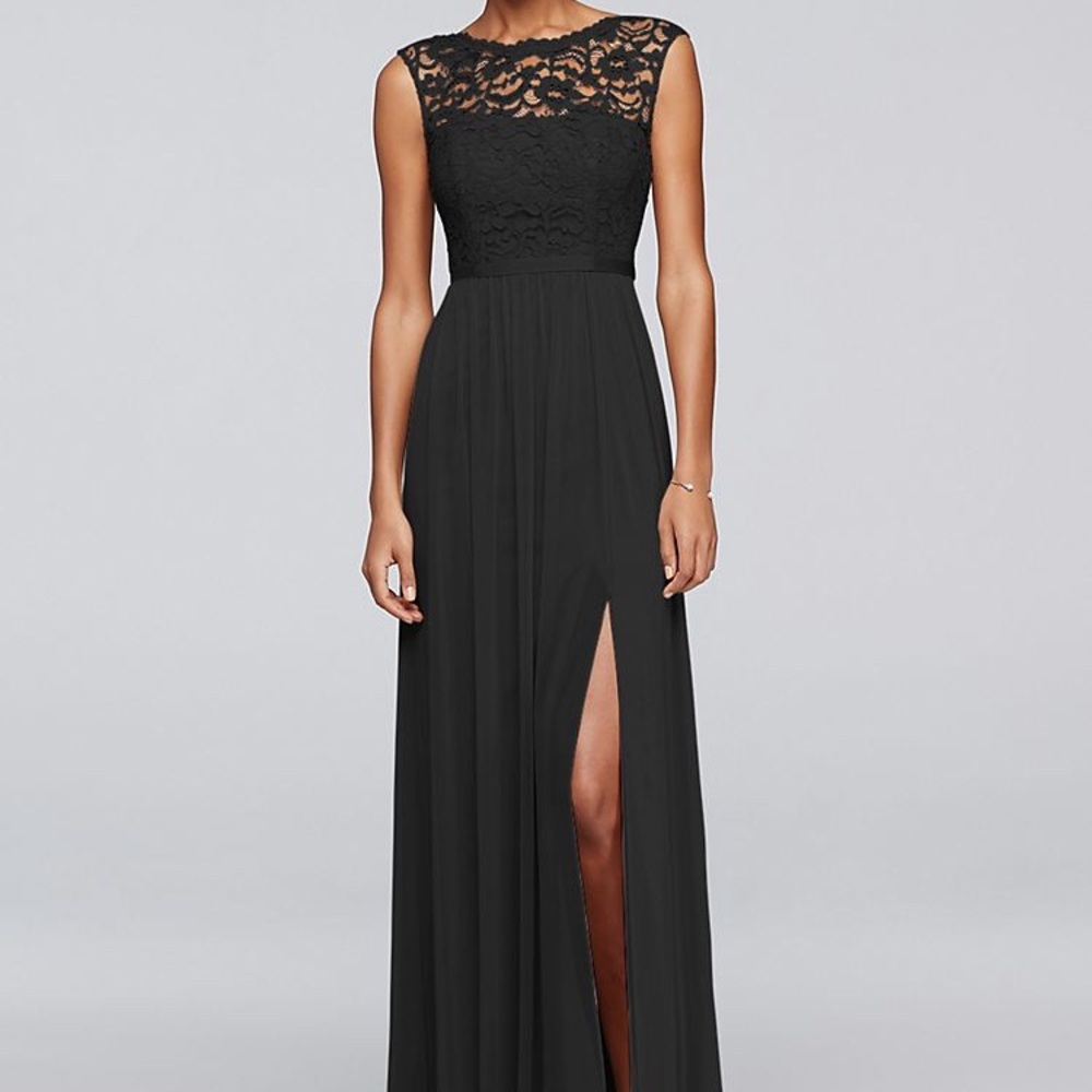 David’s bridal F19328 BLACK 10